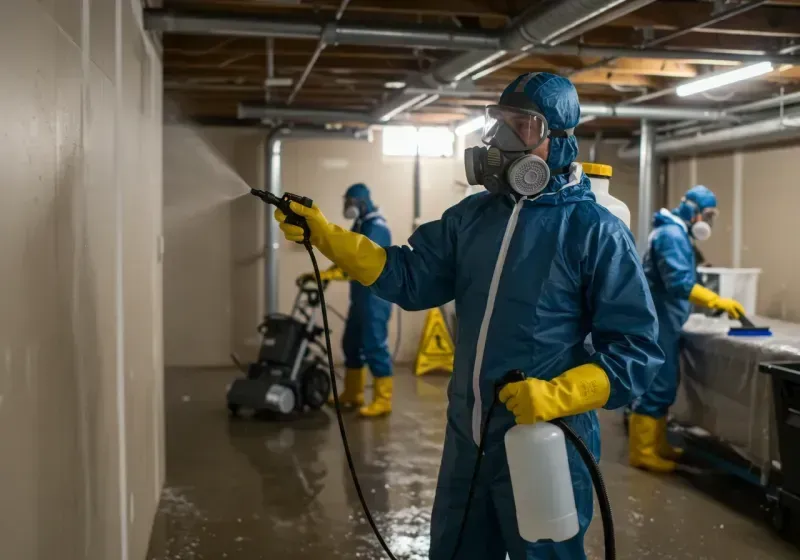 Basement Sanitization and Antimicrobial Treatment process in Lovelock, NV