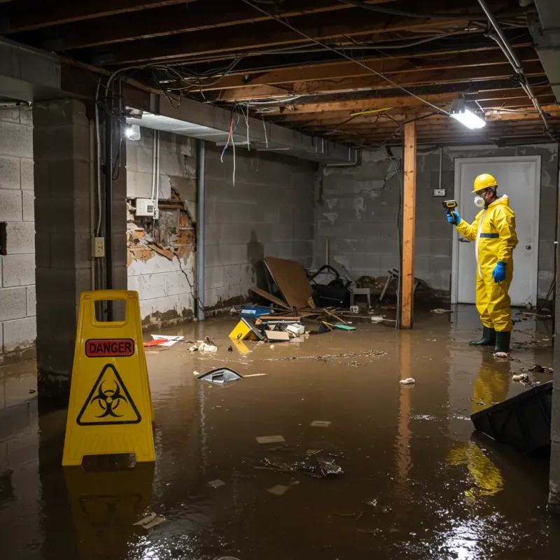 Flooded Basement Electrical Hazard in Lovelock, NV Property